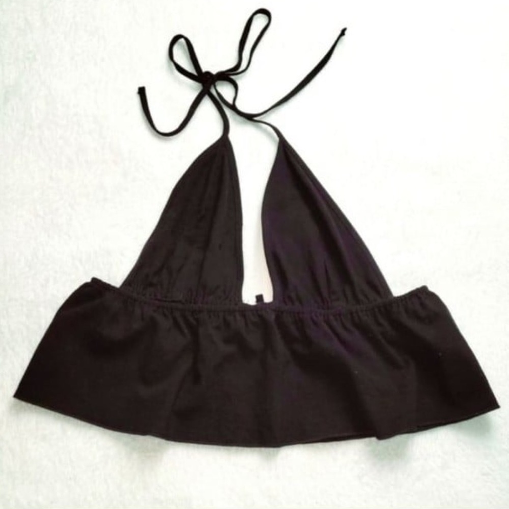 Shein Black Halter Crop Top- size S - Picture 2 of 4